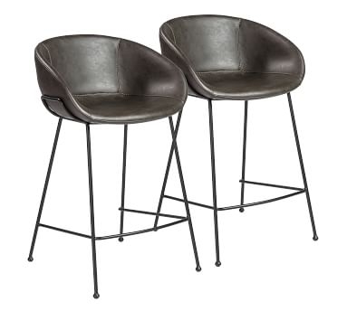Lee Counter Stool, Set Of 2, Gray - Image 3