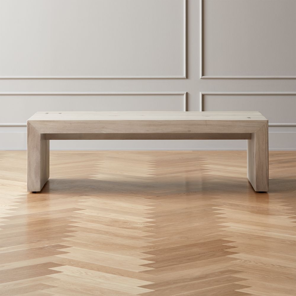 Blanche Bleached Acacia Coffee Table - Image 0