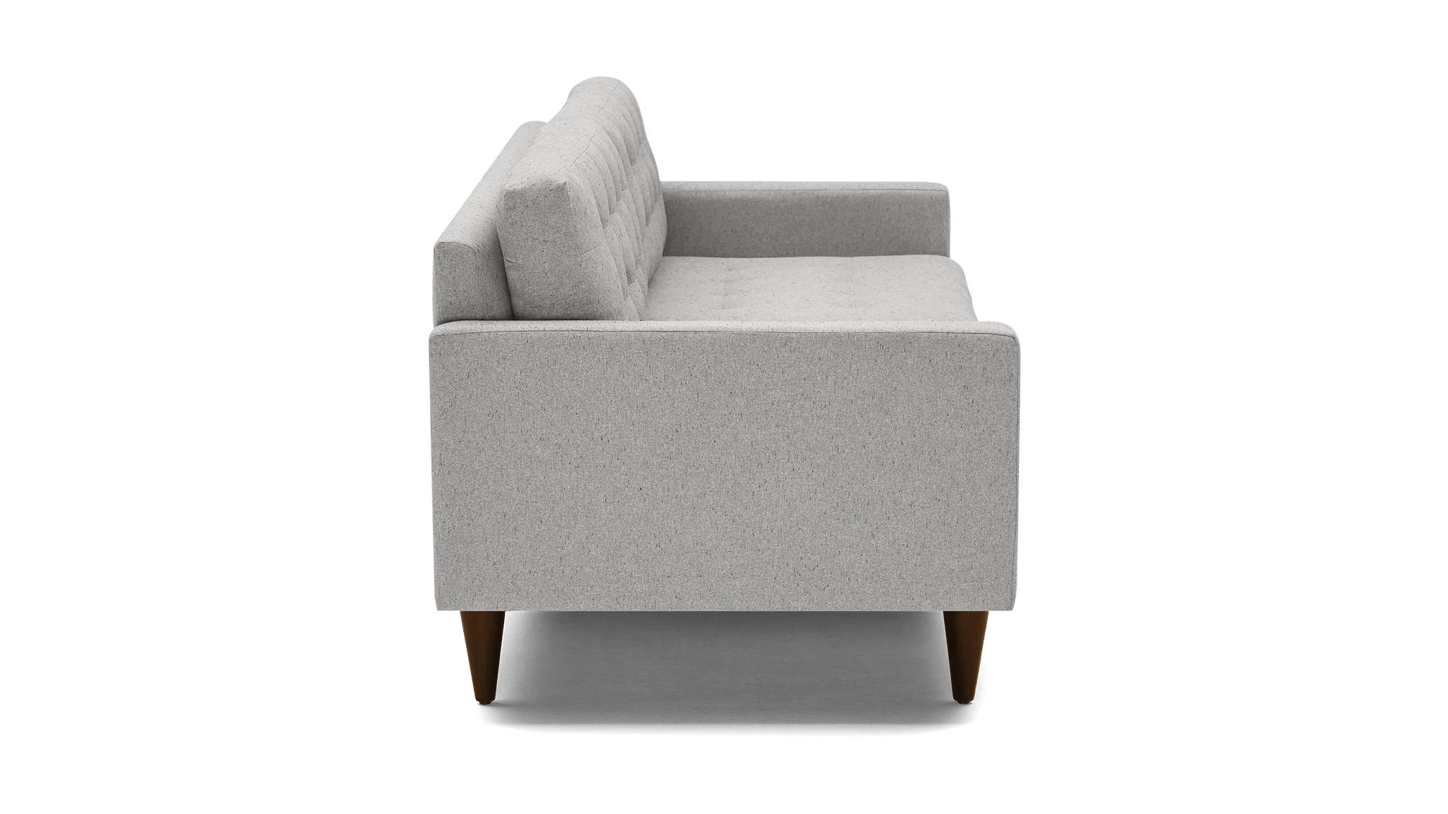 Gray Eliot Mid Century Modern Sofa - Sunbrella Premier Fog - Mocha - Image 2