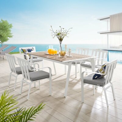 Mihram 7 Piece Dining Set with Cushions - Image 0