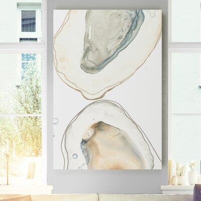 'Ocean Oysters II' - Painting Print on Canvas - Image 0