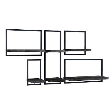 Shelfmate Black & Black A, Long Horizontal Wall Shelf - Image 3
