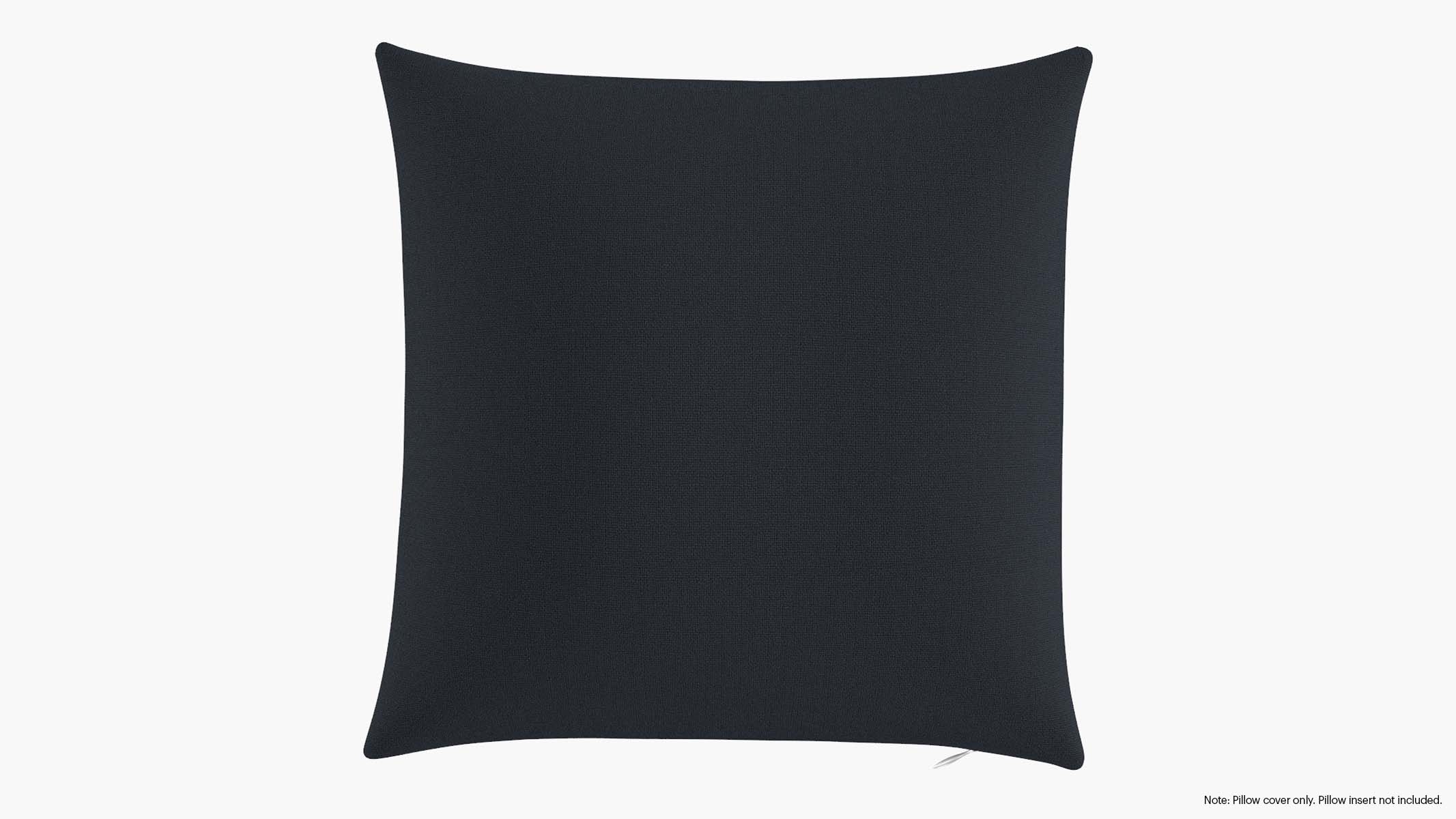 Throw Pillow Cover 18", Navy Everyday Linen, 18" x 18" - Image 0