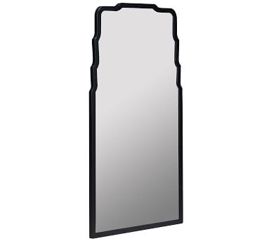 Daisy Metal Wall Mirror, Black, 20" X 36" - Image 1