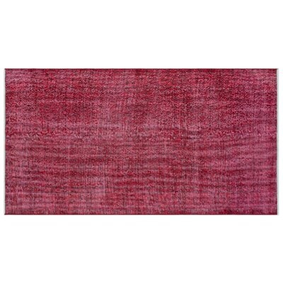 One-of-a-Kind Markeshia Hand-Knotted 1960s Turkish Pink 3'7'' x 6'8'' Area Rug - Image 0