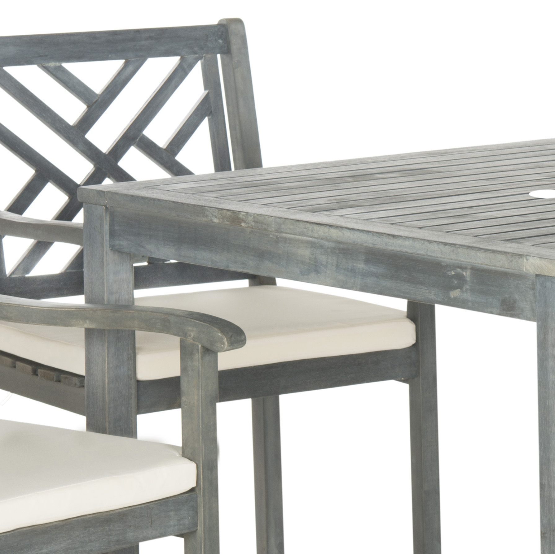 Bradbury 5 Piece Dining Set - Ash Grey/Beige - Safavieh - Image 3
