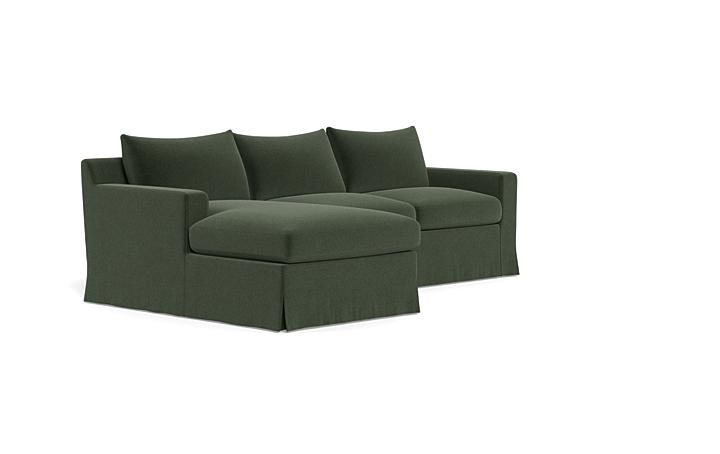 Sloan Slipcovered Left Chaise Sectional - Image 1