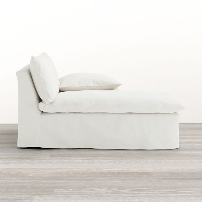 Ever Slipcovered Right-Arm Chaise - Image 0