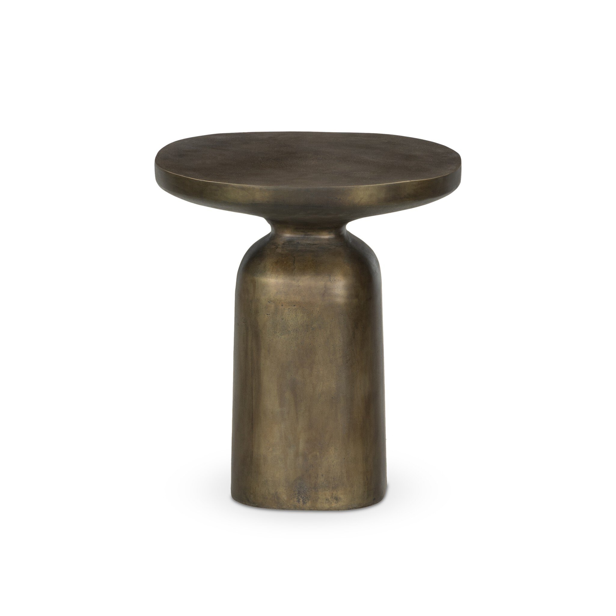 Odessa End Table - Textured Aged Brass - Image 2
