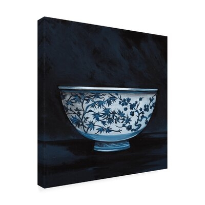 Debbi Wetzel 'Blue Willow Bowl' Canvas Art - Image 0