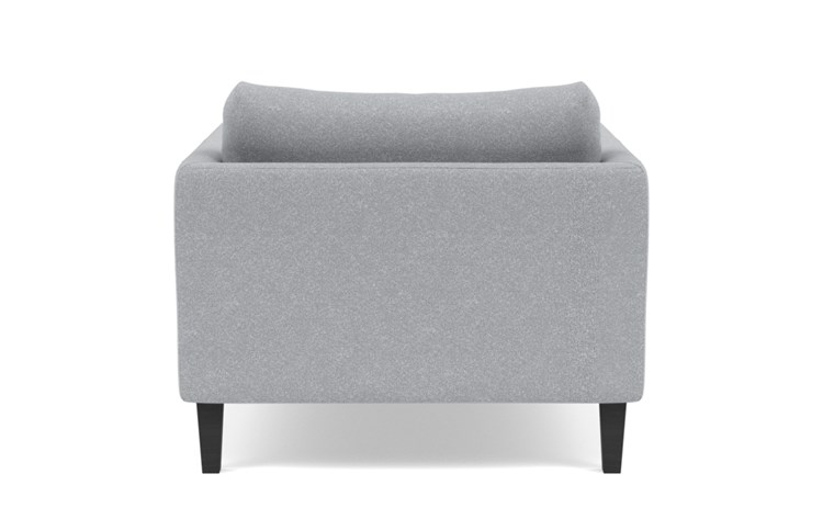 Owens Chaise Chaise Lounge with Grey Gris Fabric and Painted Black legs - Image 3
