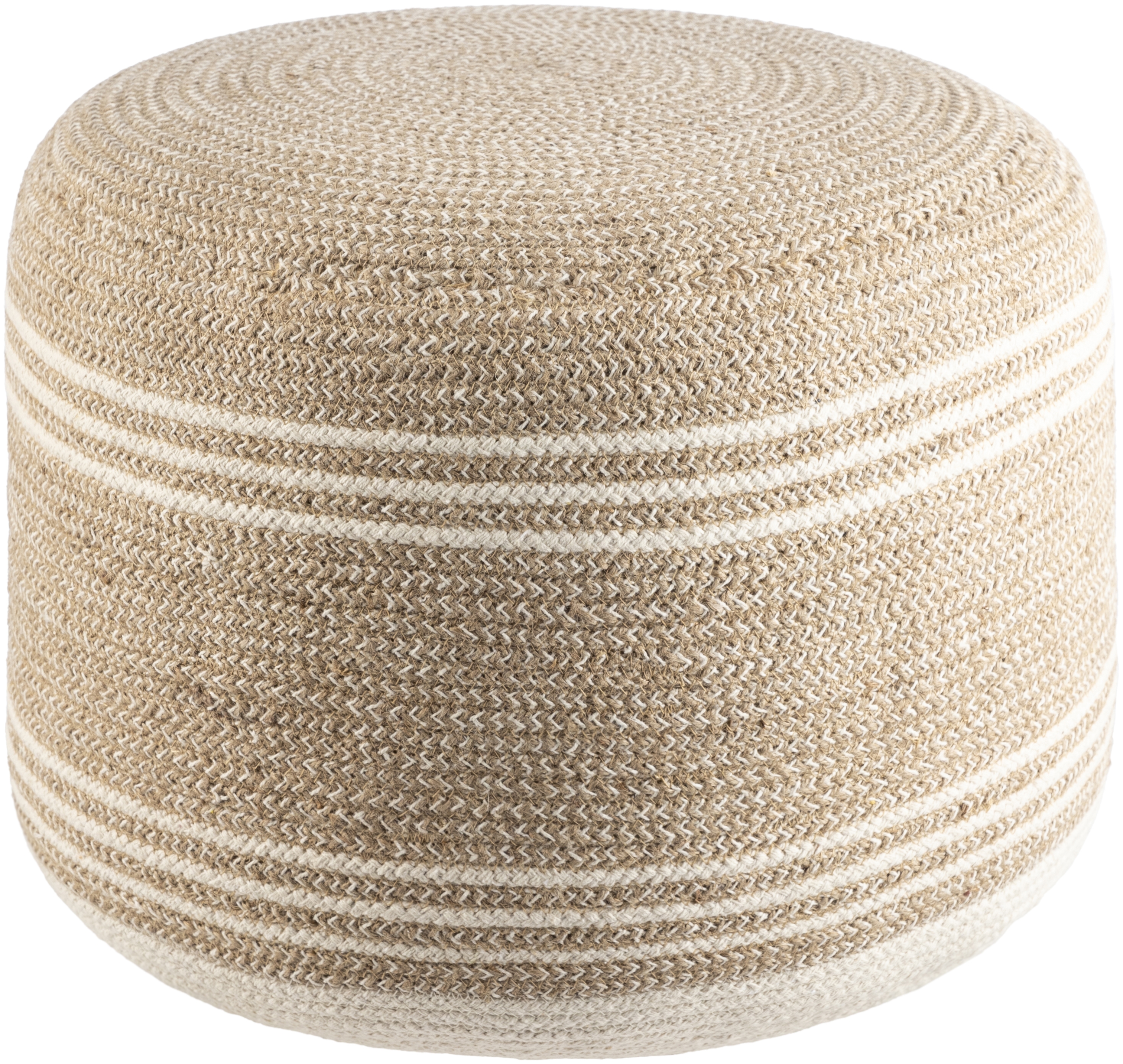 Livabliss Frankfurt Woven Pouf - Image 0