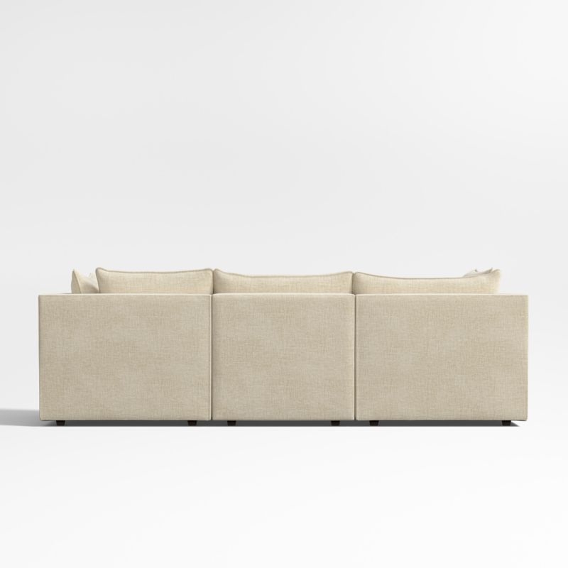 Lotus Deep Modular 4-Piece Reversible Sectional Sofa with Ottoman - Image 1