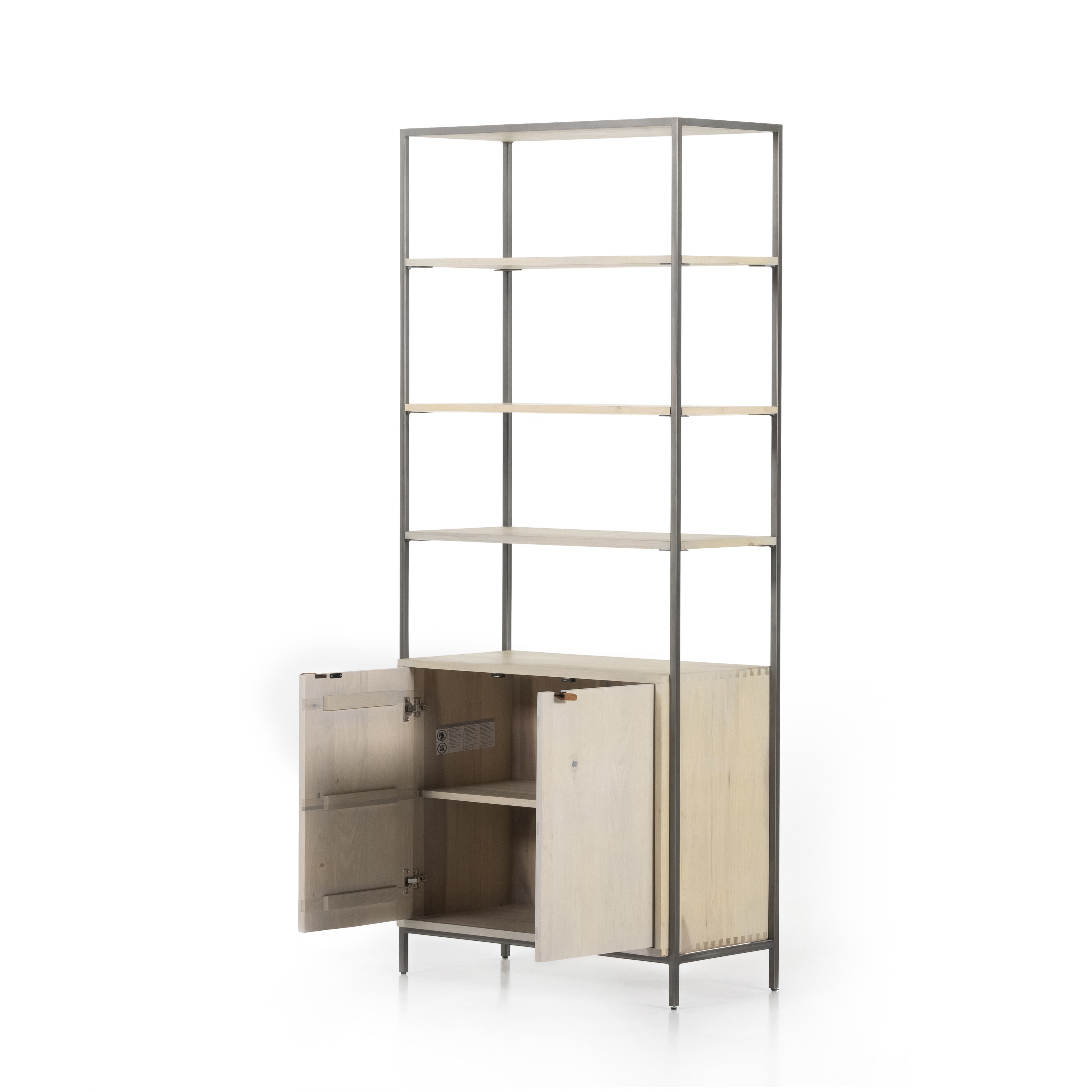 Trey Modular Wide Bookcase-Dove Poplar - Image 4