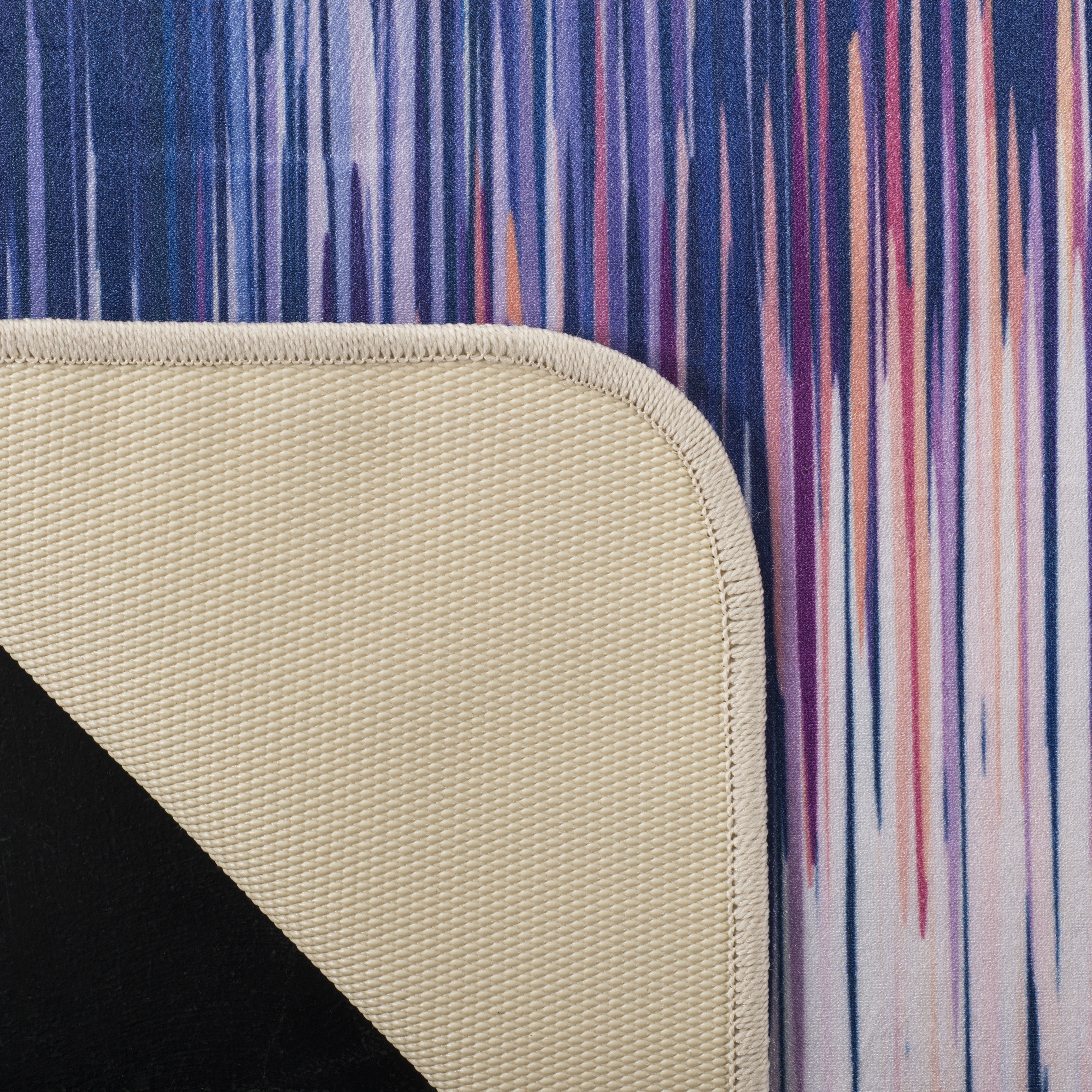 Arlo Home Indoor/Outdoor Woven Area Rug, DAY114P, Ivory/Purple,  5' 1" X 7' 6" - Image 3