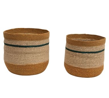 Tatum Striped Seagrass Baskets, Set of 2 - Image 3