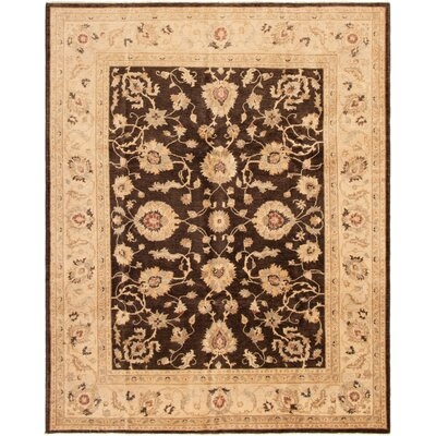 One-of-a-Kind Lendella Hand-Knotted 2010s Chobi Beige/Brown 8'1" x 10' Wool Area Rug - Image 0