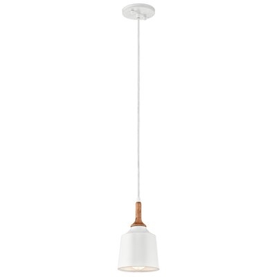 Ayana 1 - Light Single Bell Pendant with Wood Accents - Image 0