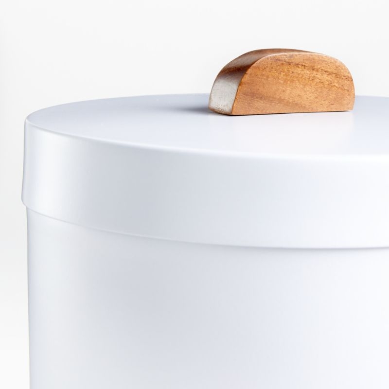 Shaillee Small Matte White Canister - Image 1