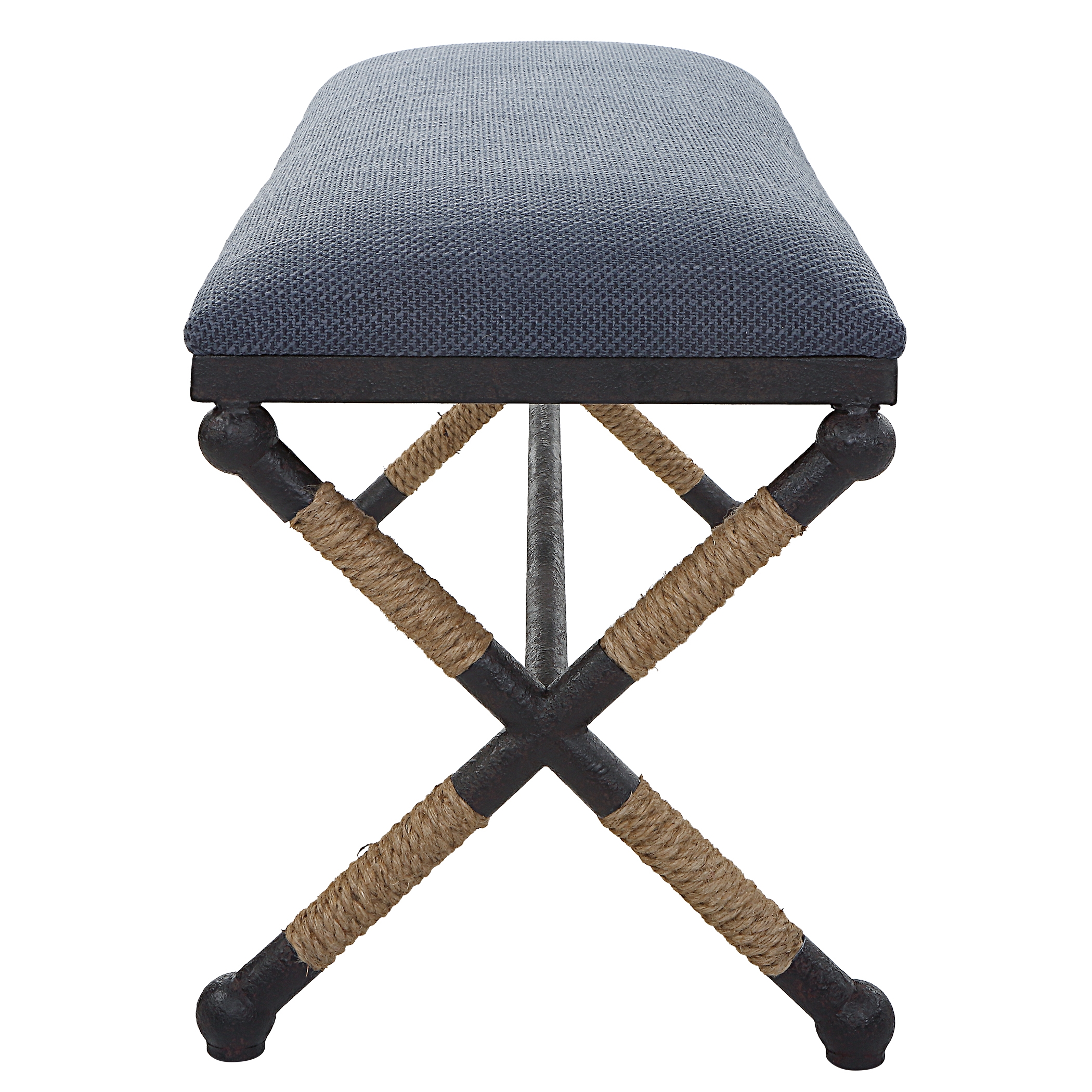 Firth Rustic Navy Bench - Image 5