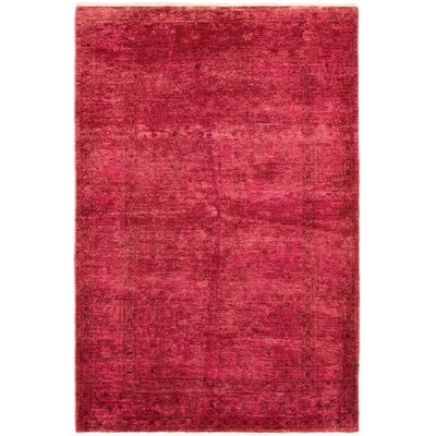 One-of-a-Kind Gero Hand-Knotted 2010s Kosak Red 5' x 7'10" Wool Area Rug - Image 0