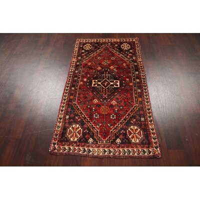 One-of-a-Kind Gracie-May Hand-Knotted 1970s 2'8" x 4'11" Wool Area Rug in Brown/Ivory - Image 0