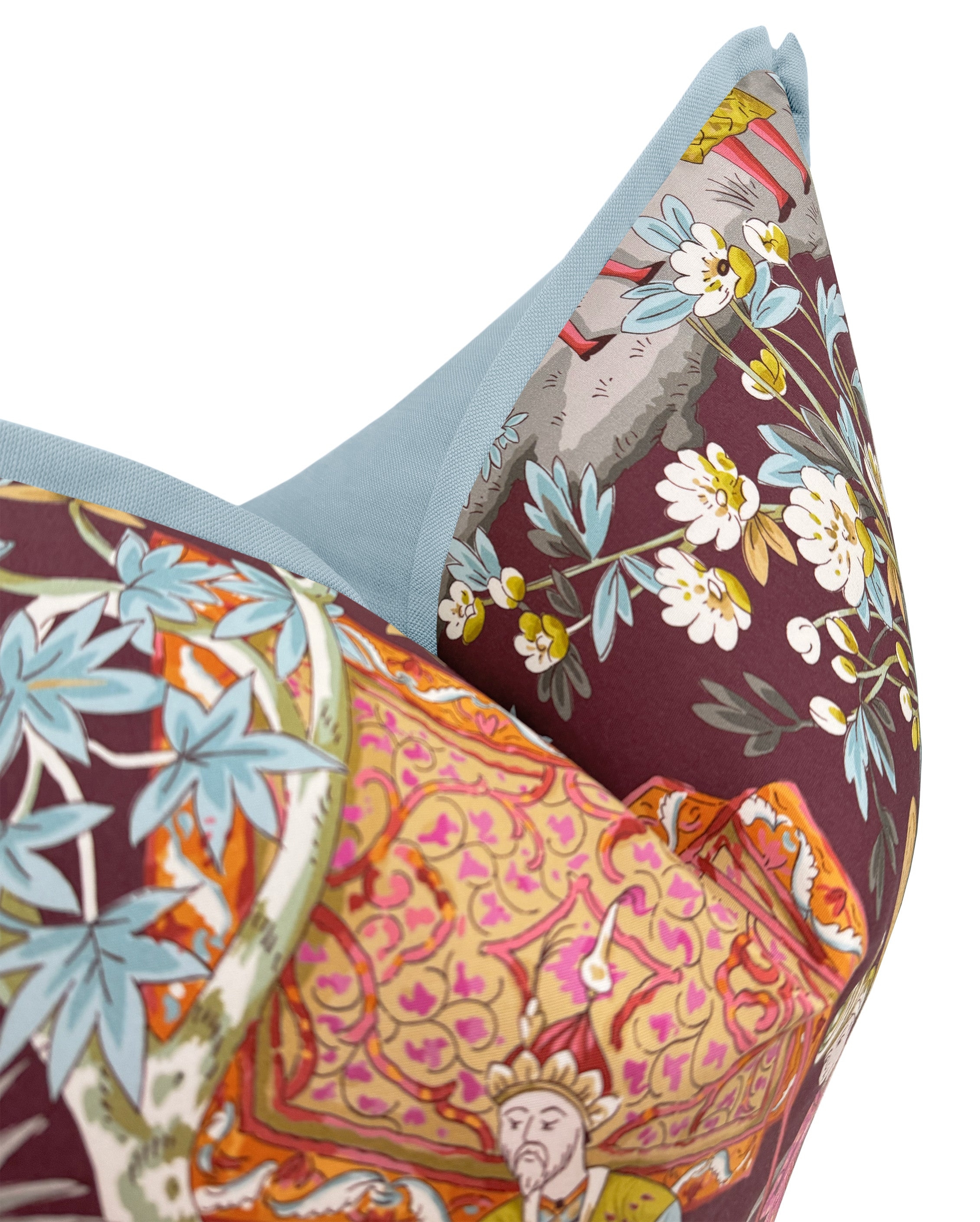 LODI GARDEN PRINT // PLUM | BRUNSCHWIG & FILS - 20" X 20" / BUTTERFLY FLANGE / Celadon - Image 3