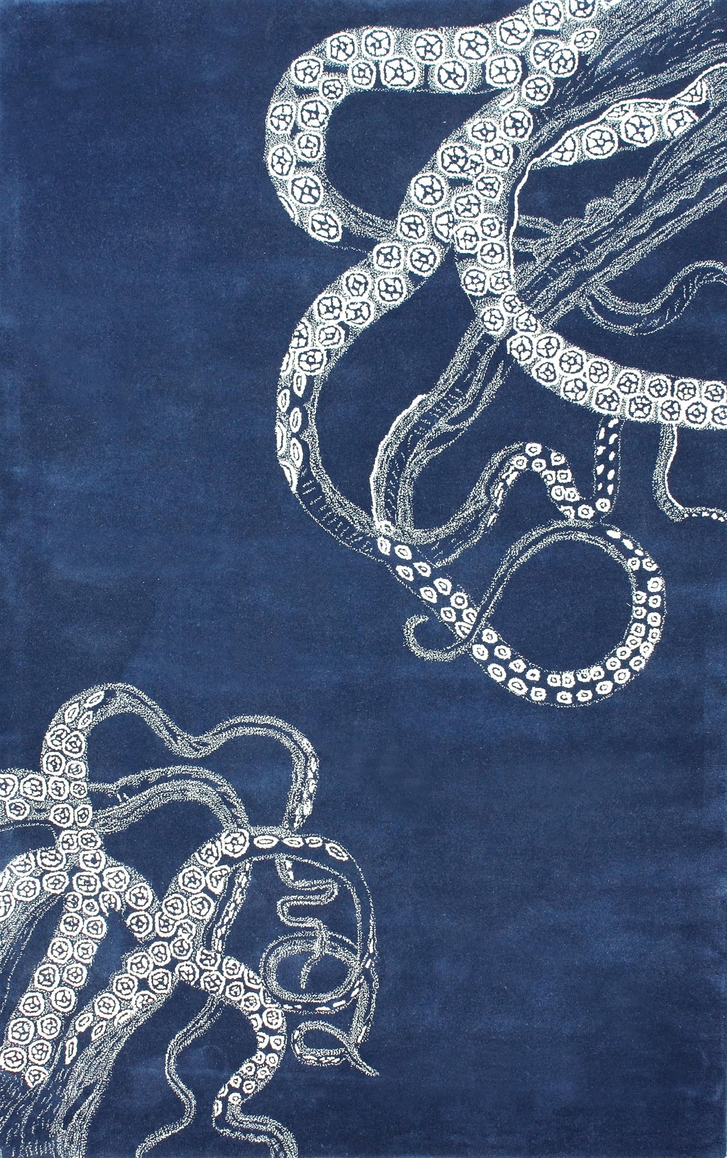  Hand Tufted Octopus Tail Area Rug - Image 1