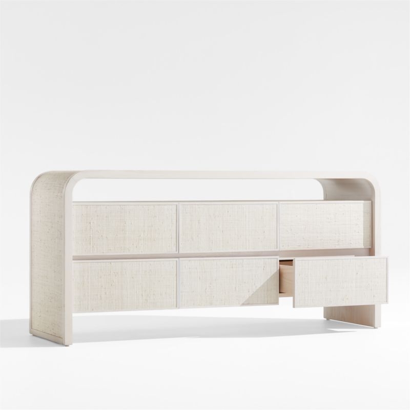 Rica Grasscloth 6-Drawer Dresser by Leanne Ford - Image 2