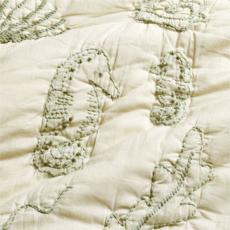 Raphaela Green Seascape Baby Crib Quilt by Jake Arnold - Image 3