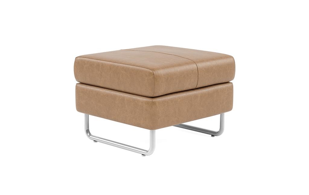 Asher Leather Ottoman  - Image 2