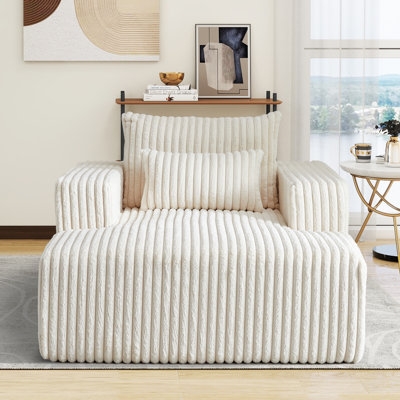 Latitude Run® 62.5" Oversized Upholstered Chaise Lounge Indoor, No Assembly Required - Image 0