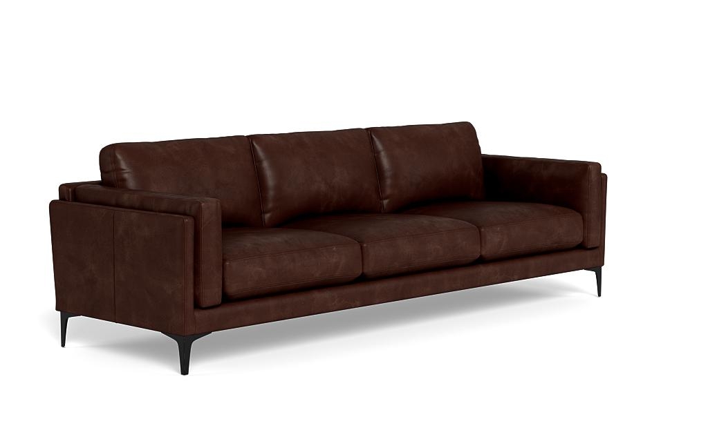 Gaby Leather 3-Seat Sofa - Image 1