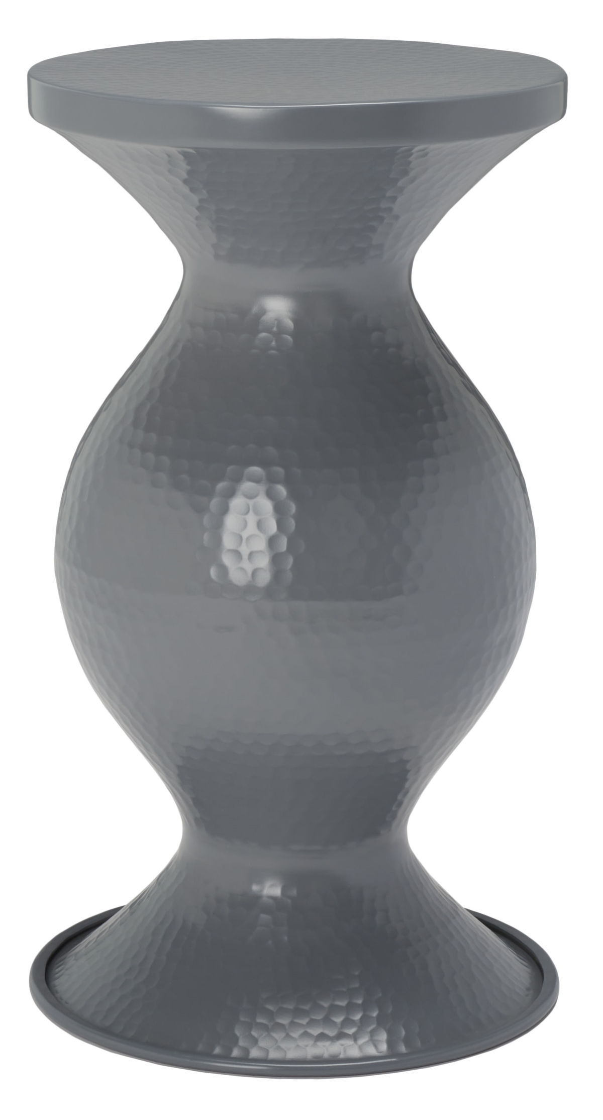 Astrid Small Hammered Stool - Dark Grey - Safavieh - Image 0