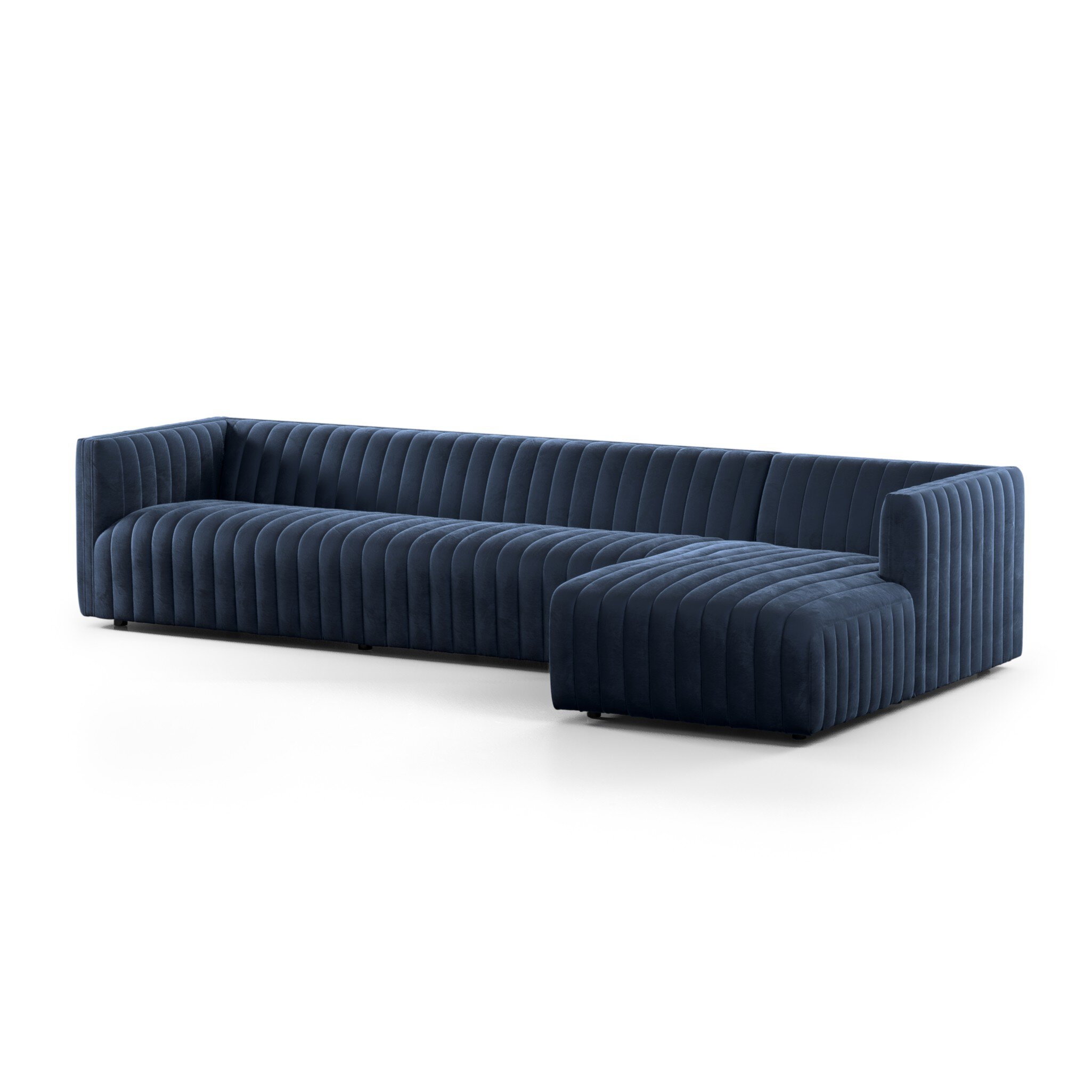 Augustine 2-Piece Sectional - Sapphire Navy - Image 3