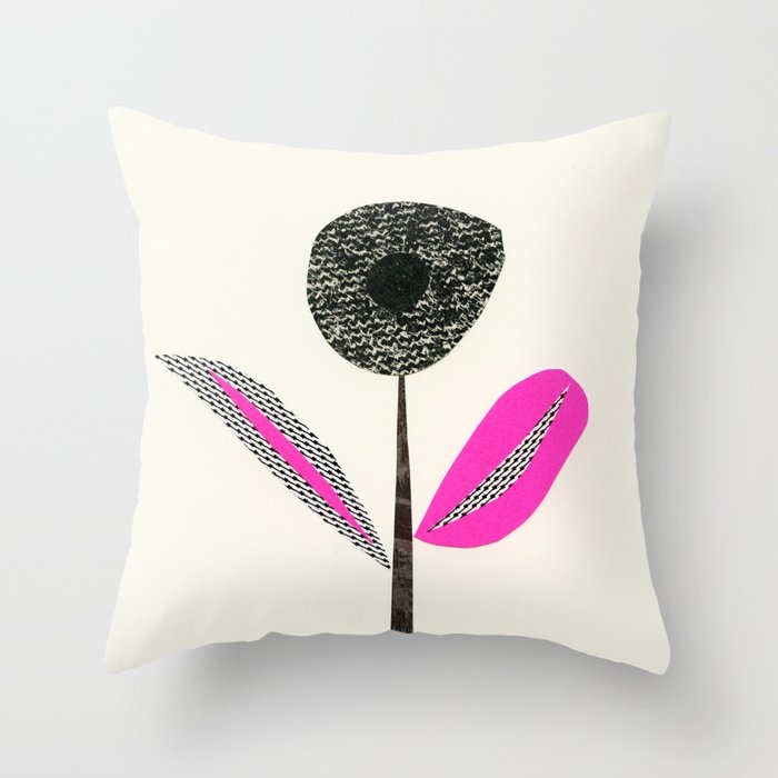 Abstract Flower I Throw Pillow by Cassia Beck - Cover (18" x 18") With Pillow Insert - Outdoor Pillow - Image 0