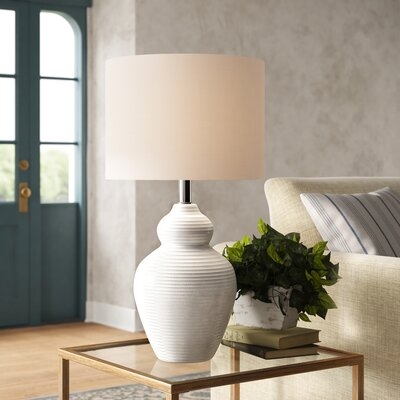 Bechard 27.5" White Table Lamp - Image 0