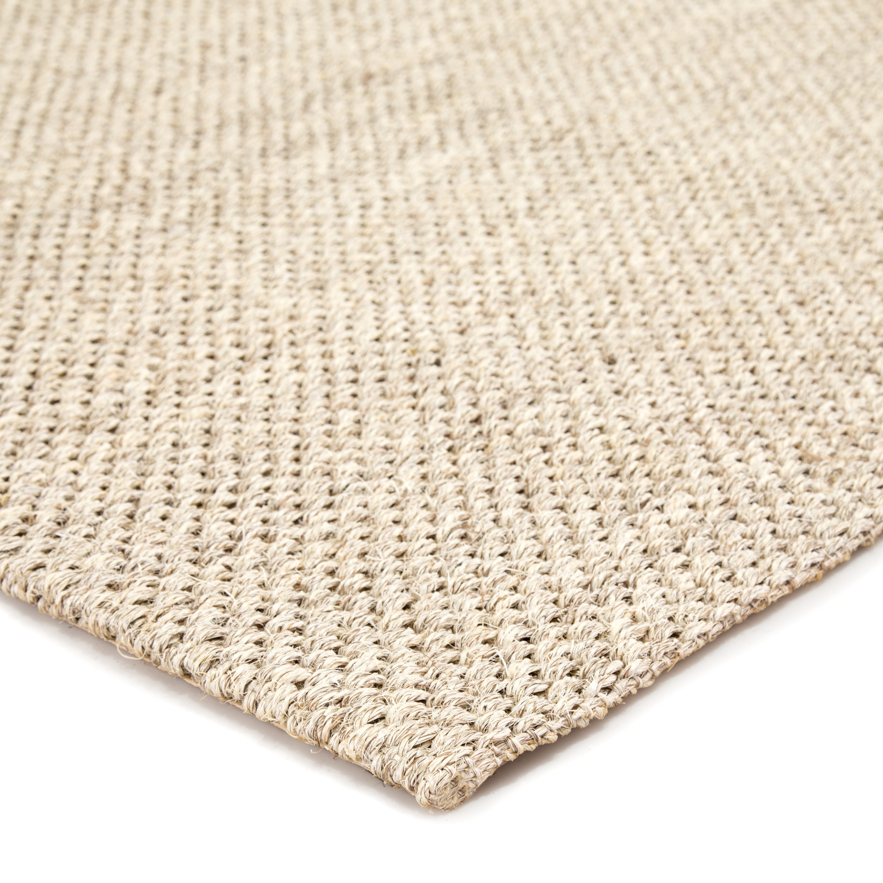 Naples Natural Solid White/ Taupe Area Rug (9' X 12') - Image 1