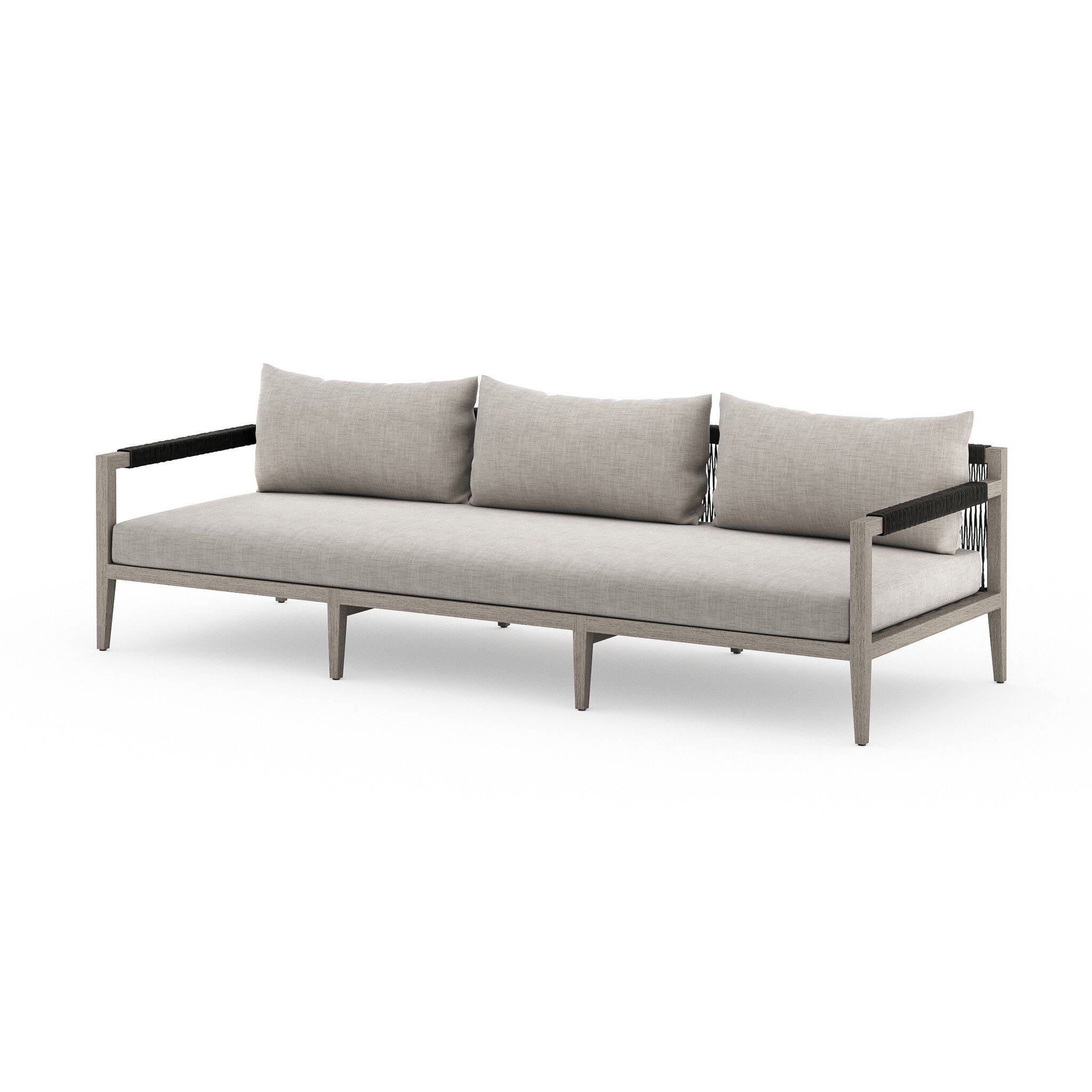 Sherwood Outdoor Sofa, Weathered Grey - Venao Grey - Image 1