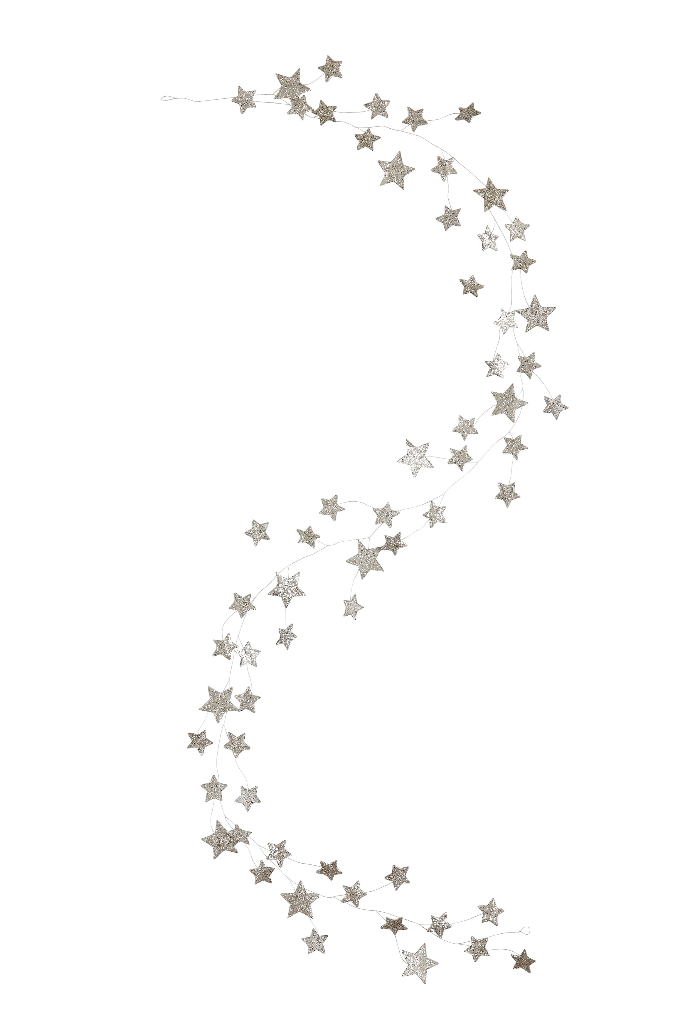 72" Star Shaped Garland with Glitter - Image 0