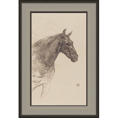 'Old Horse' by Henri de Toulouse-Lautrec Framed Print - Image 0