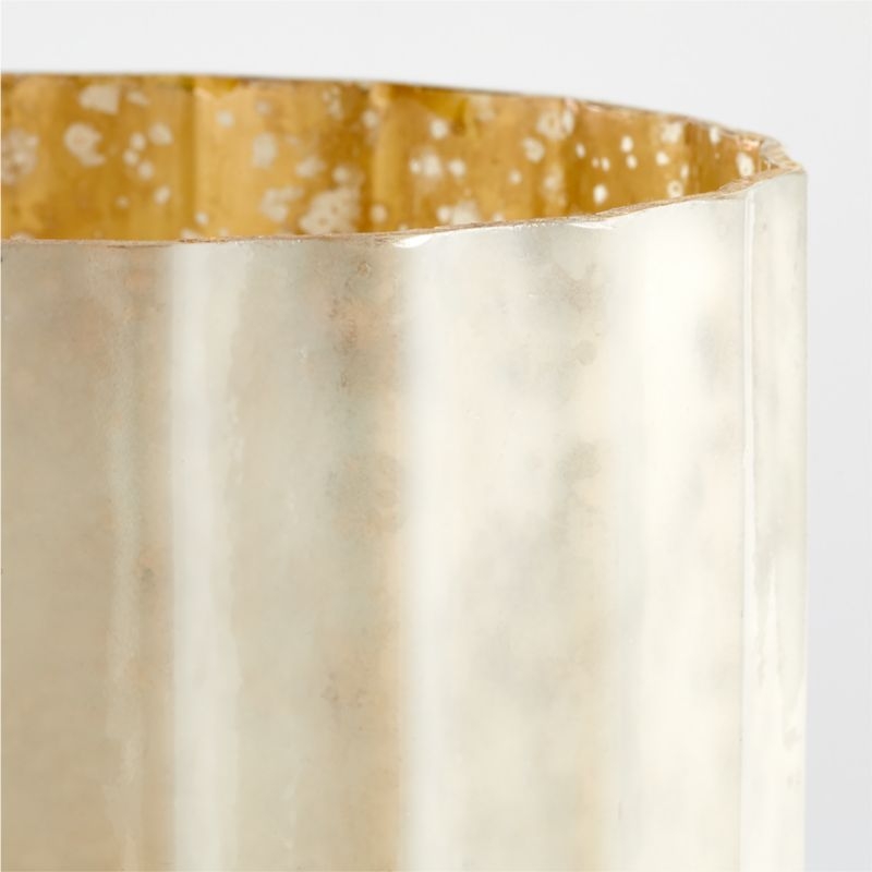 Cumulus White Mercury Glass Tealight Candle Holder - Image 2