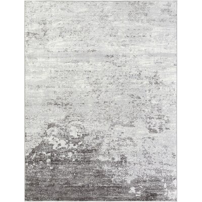 Heimskringla Power Loom Gray/White/Charcoal Rug - Image 0