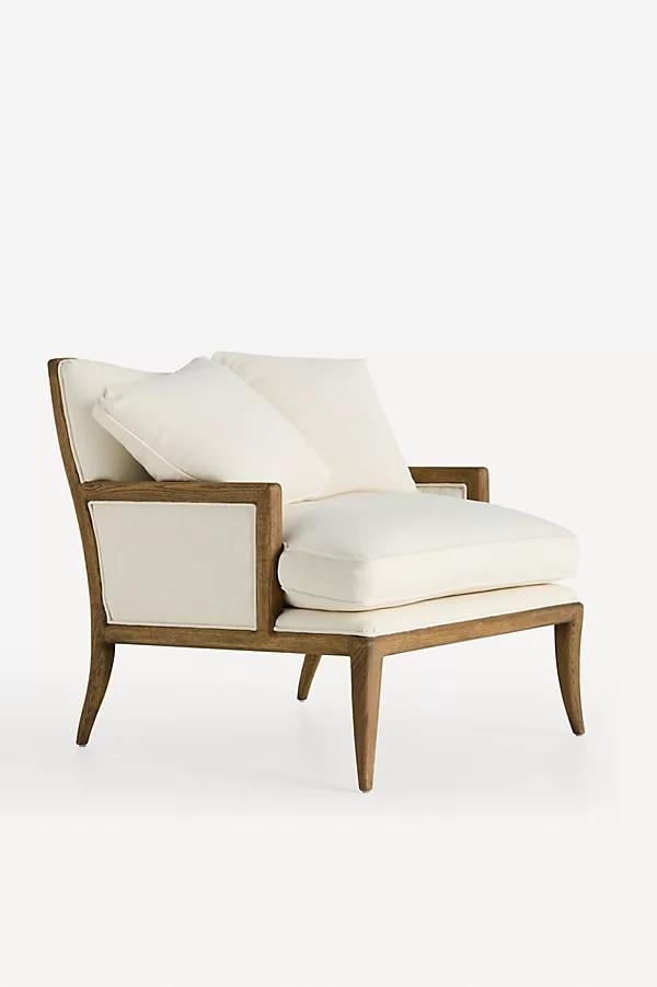 Florence Linen-Blend Chaise - Image 0