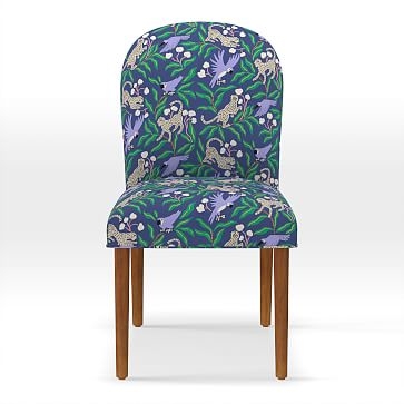 Round Back Dining Chair, Print, Blushstroke, Cream Peach - Image 4