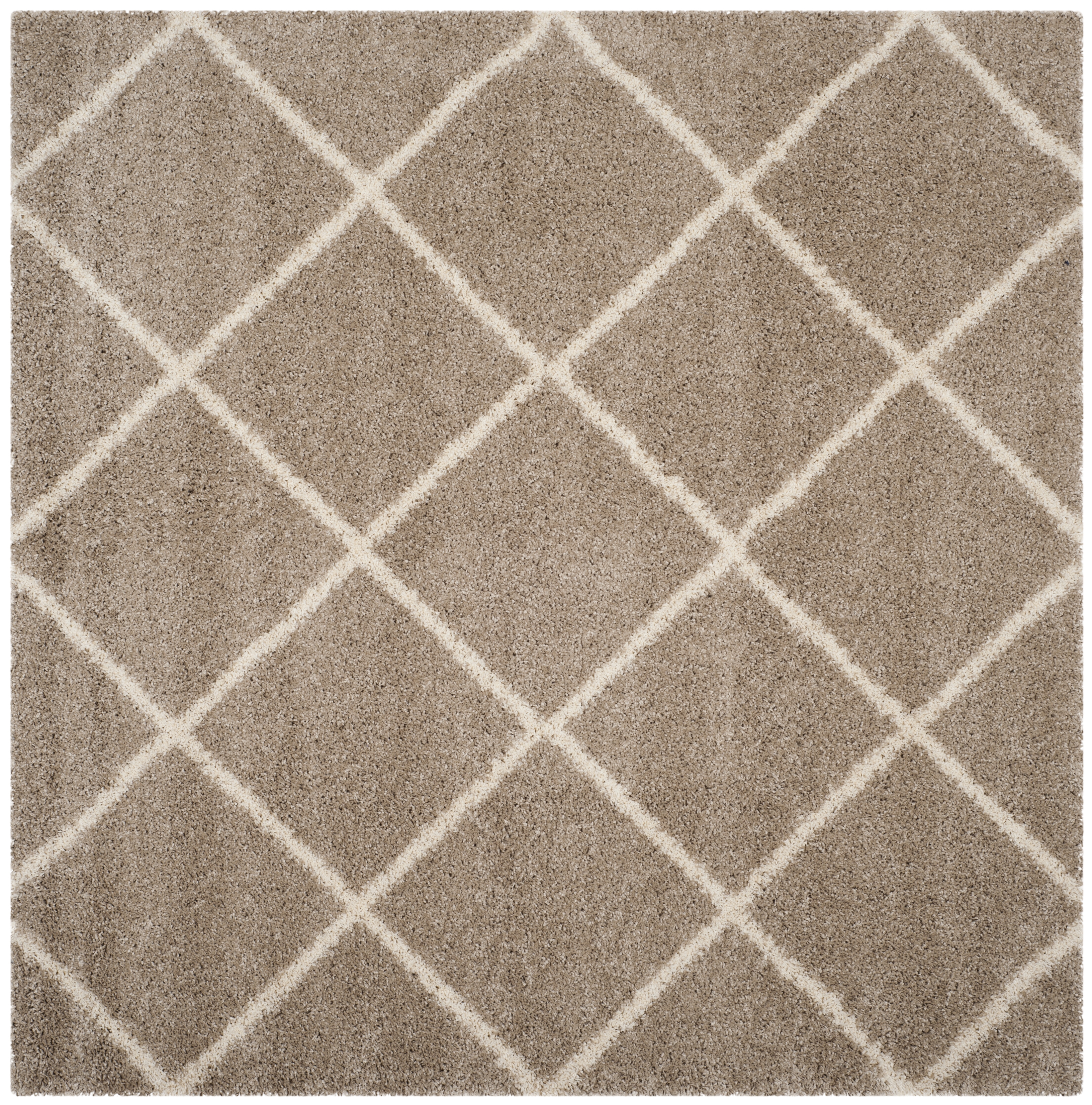 Arlo Home Woven Area Rug, SGH281S, Beige/Ivory,  7' X 7' Square - Image 0