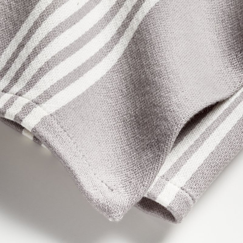 Grey Stripe Dish Towels, Set of 2 - Image 1