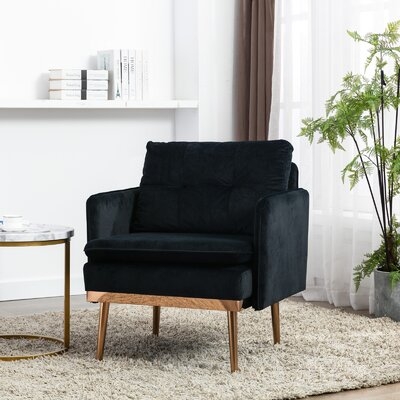 Chaise  Lounge Chair /Accent Chair,Black - Image 0
