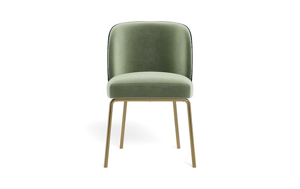 Graham Metal Framed Upholstered Chair with Contrast Piping - Image 0