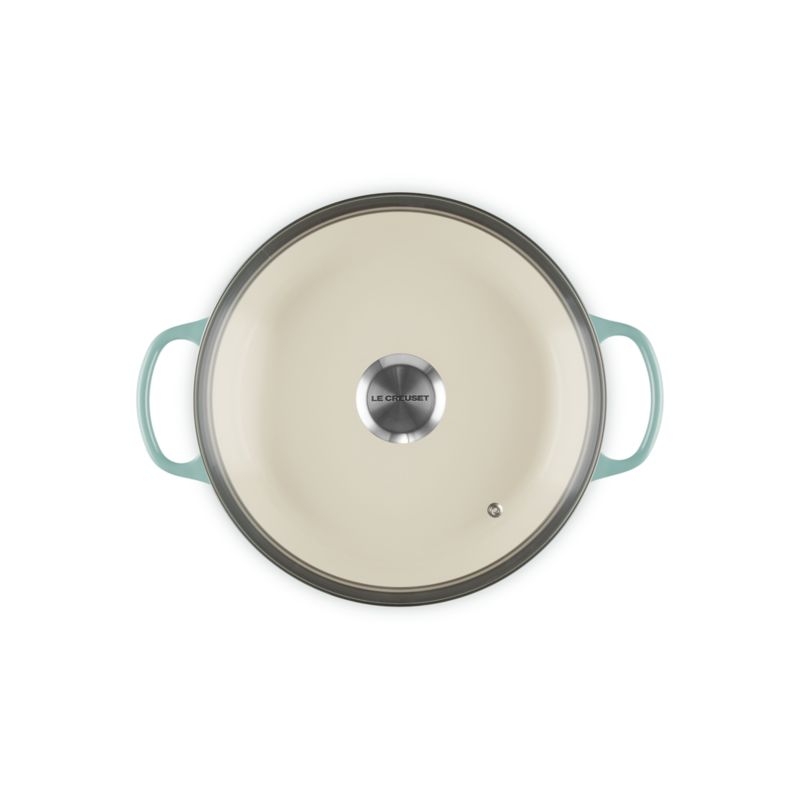 Le Creuset ® 2.25-Qt. Sea Salt Enameled Cast Iron Braiser with Glass Lid - Image 4